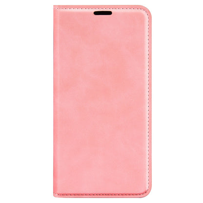 For ZTE Axon 40 Ultra 5G Skin-touch Feeling Phone Cover PU Leather + TPU Stand Wallet Folio Flip Case