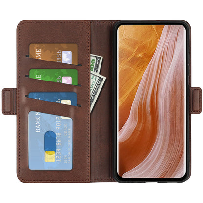 For ZTE Axon 40 Ultra 5G Wallet Stand Phone Case PU Leather Dual Magnetic Clasp Inner TPU Flip Cover