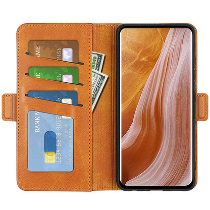 For ZTE Axon 40 Ultra 5G Wallet Stand Phone Case PU Leather Dual Magnetic Clasp Inner TPU Flip Cover