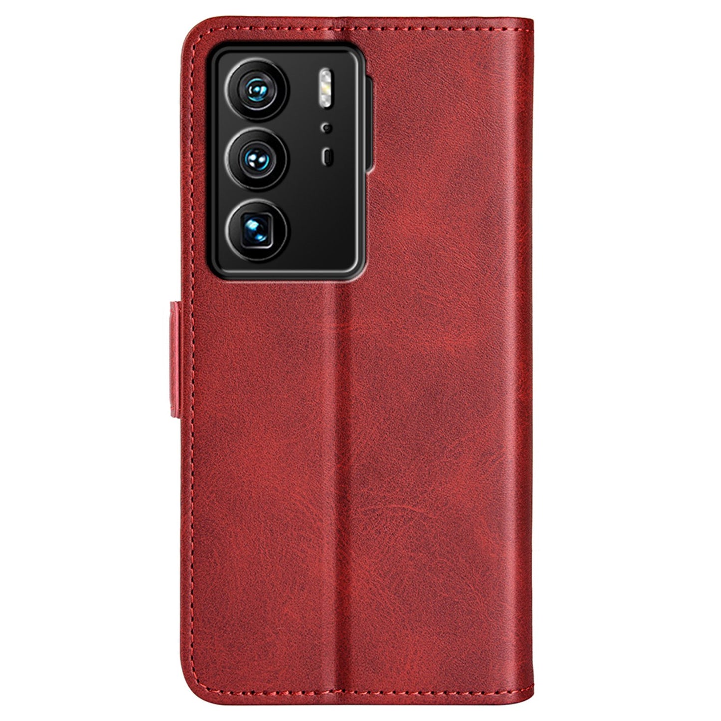 For ZTE Axon 40 Ultra 5G Wallet Stand Phone Case PU Leather Dual Magnetic Clasp Inner TPU Flip Cover