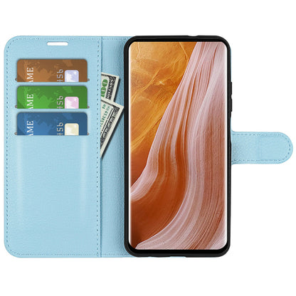 For ZTE Axon 40 Ultra 5G Anti-scratch Litchi Texture Wallet Case PU Leather Stand Shockproof TPU Inner Shell Flip Folio Cover