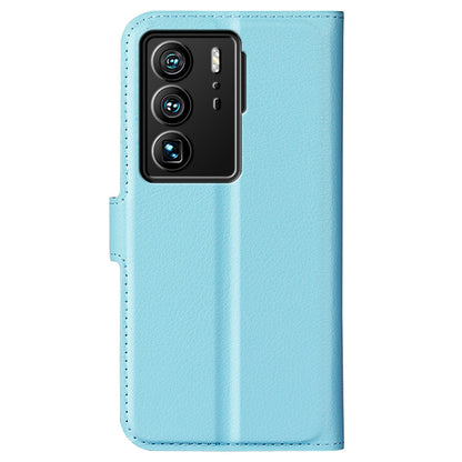 For ZTE Axon 40 Ultra 5G Anti-scratch Litchi Texture Wallet Case PU Leather Stand Shockproof TPU Inner Shell Flip Folio Cover