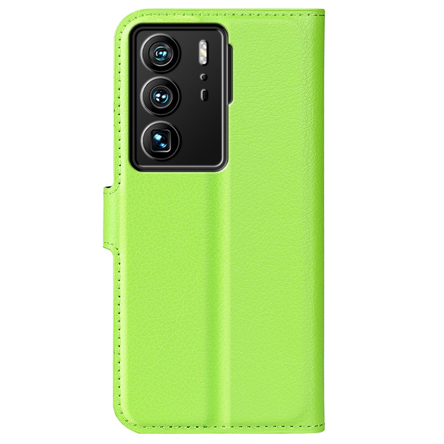 For ZTE Axon 40 Ultra 5G Anti-scratch Litchi Texture Wallet Case PU Leather Stand Shockproof TPU Inner Shell Flip Folio Cover