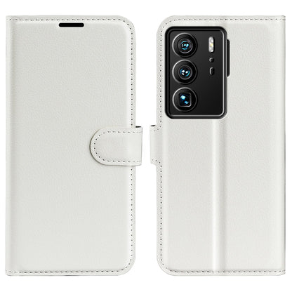 For ZTE Axon 40 Ultra 5G Anti-scratch Litchi Texture Wallet Case PU Leather Stand Shockproof TPU Inner Shell Flip Folio Cover