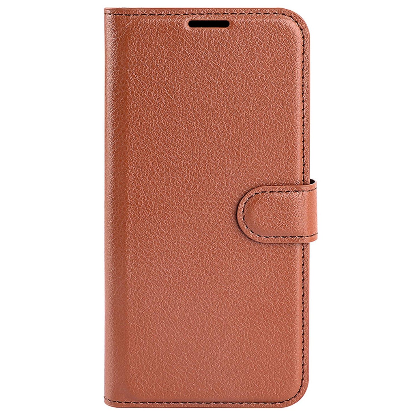 For ZTE Axon 40 Ultra 5G Anti-scratch Litchi Texture Wallet Case PU Leather Stand Shockproof TPU Inner Shell Flip Folio Cover