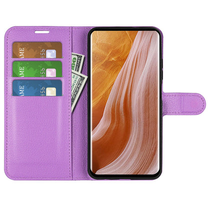 For ZTE Axon 40 Ultra 5G Anti-scratch Litchi Texture Wallet Case PU Leather Stand Shockproof TPU Inner Shell Flip Folio Cover