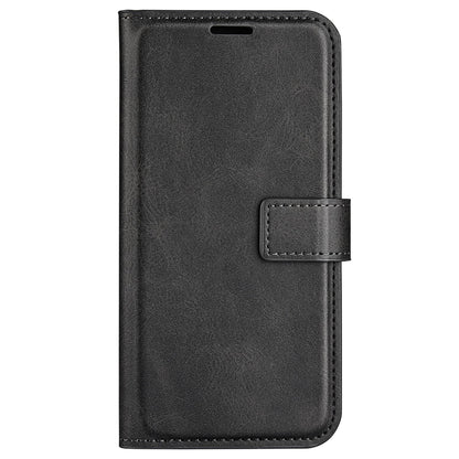 For ZTE Blade A52 Anti-drop Phone Case PU Leather Stand Wallet Feature Magnetic Cover Square Wear-resistant TPU Flip Book Cover