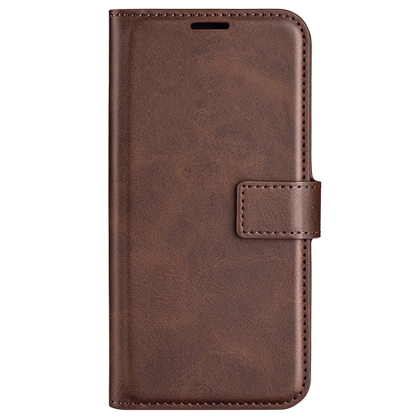 For ZTE Blade A52 Anti-drop Phone Case PU Leather Stand Wallet Feature Magnetic Cover Square Wear-resistant TPU Flip Book Cover