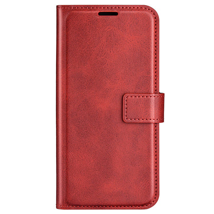 For ZTE Blade A52 Anti-drop Phone Case PU Leather Stand Wallet Feature Magnetic Cover Square Wear-resistant TPU Flip Book Cover