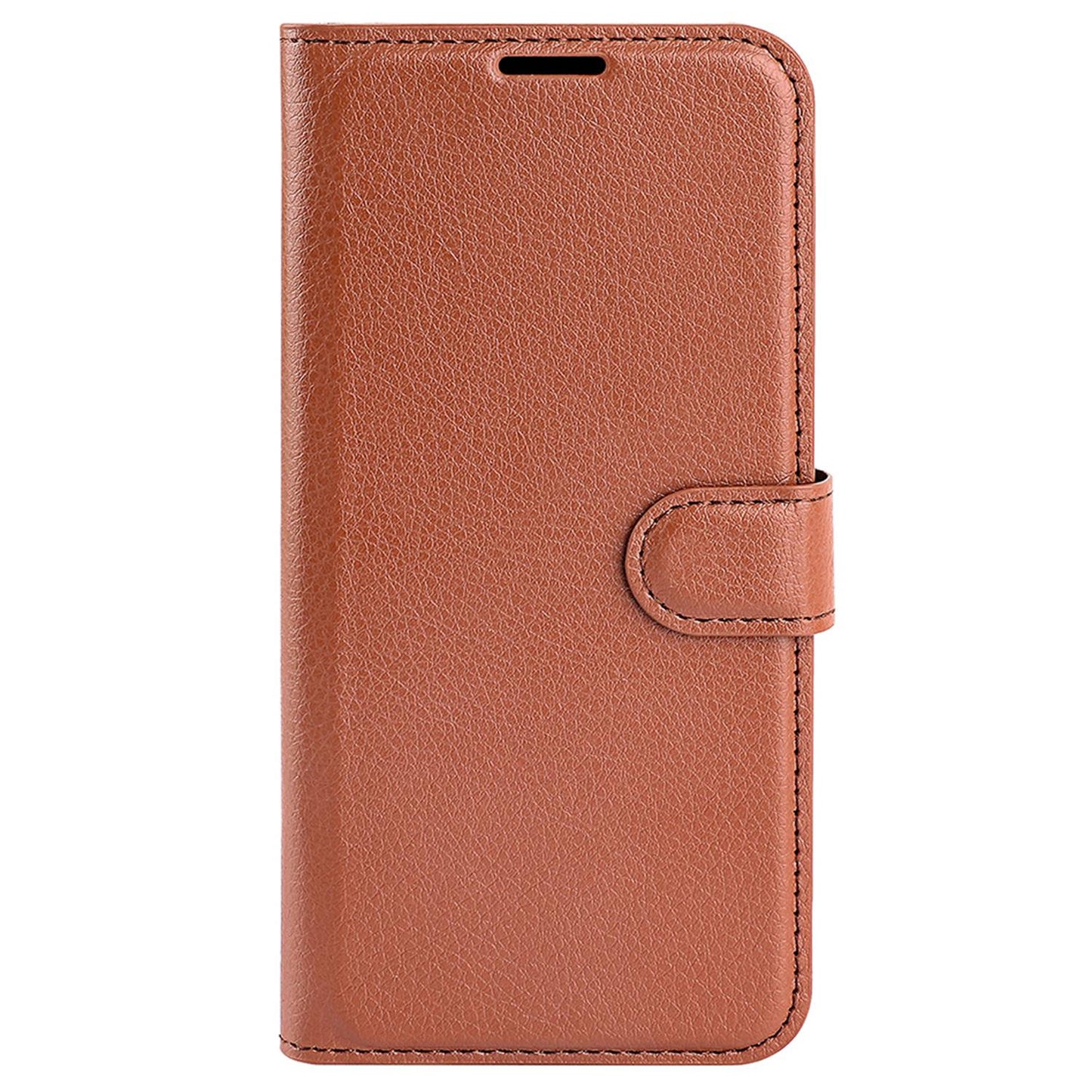 For ZTE Blade A52 Anti-scratch Litchi Texture Wallet Case PU Leather Stand TPU Inner Shell Drop-proof Flip Folio Cover