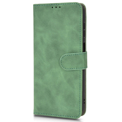 For ZTE Blade A52 Anti-scratch Skin-touch Feeling Cell Phone Case Magnetic Clasp PU Leather Wallet Stand Protector with Strap