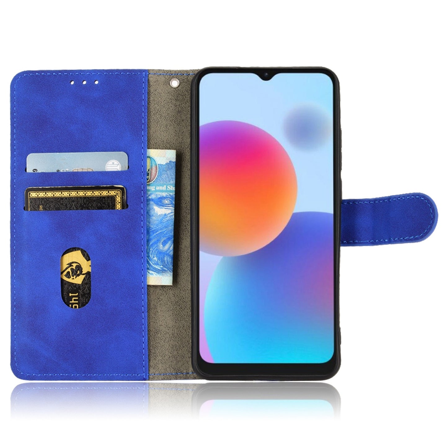 For ZTE Blade A52 Anti-scratch Skin-touch Feeling Cell Phone Case Magnetic Clasp PU Leather Wallet Stand Protector with Strap