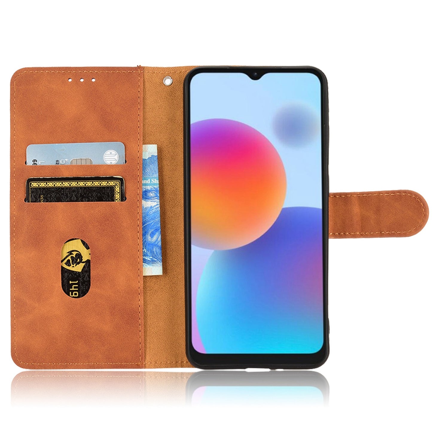 For ZTE Blade A52 Anti-scratch Skin-touch Feeling Cell Phone Case Magnetic Clasp PU Leather Wallet Stand Protector with Strap