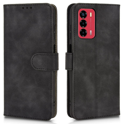 For ZTE Blade A72 4G/V40 Vita Skin-touch Feeling Drop Proof Cell Phone Case Magnetic Clasp PU Leather Wallet Stand Protector with Strap