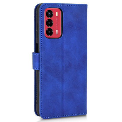 For ZTE Blade A72 4G/V40 Vita Skin-touch Feeling Drop Proof Cell Phone Case Magnetic Clasp PU Leather Wallet Stand Protector with Strap