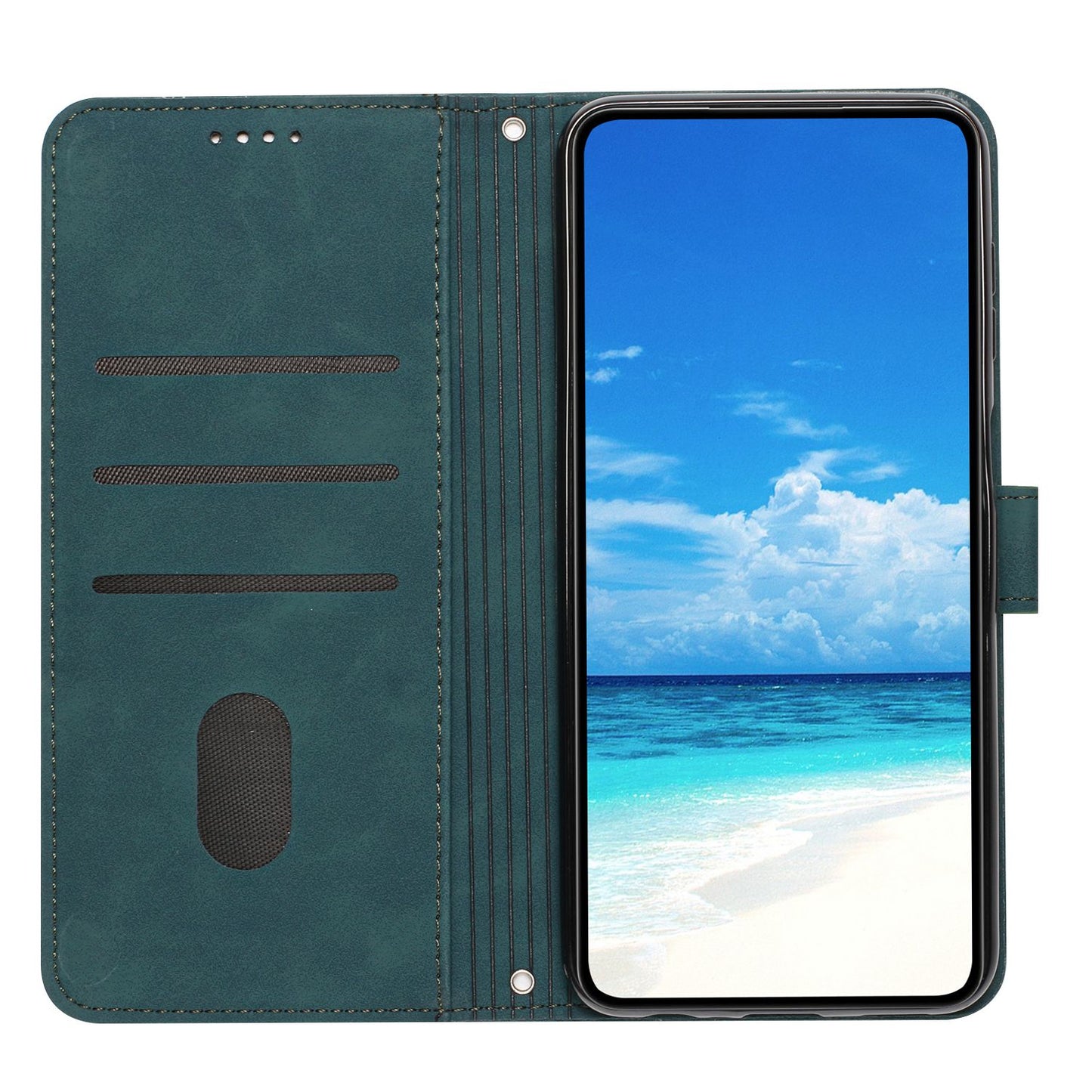 For Motorola Moto G Stylus 5G (2022) Heart Shape Imprinted Wallet Flip Cover Skin-touch Feeling PU Leather Stand Magnetic Protective Case with Strap