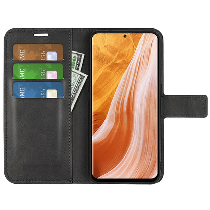 Protective Case for ZTE Axon 40 Pro 5G Textured PU Leather Wallet Phone Case Anti-Drop Magnetic Closure Folio Flip Cover with Stand