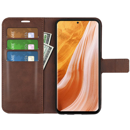 Protective Case for ZTE Axon 40 Pro 5G Textured PU Leather Wallet Phone Case Anti-Drop Magnetic Closure Folio Flip Cover with Stand