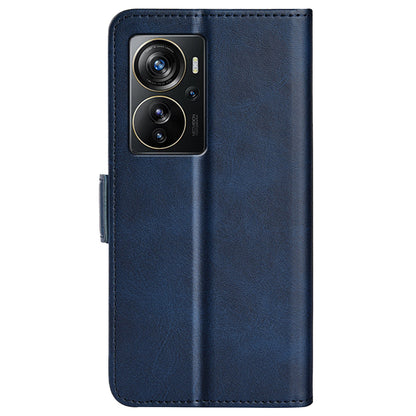 Anti-Drop Phone Case for ZTE Axon 40 Pro 5G Wallet Phone Case Double Textured PU Leather Magnetic Clasp Flip Cover with Stand