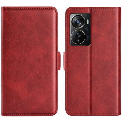 Anti-Drop Phone Case for ZTE Axon 40 Pro 5G Wallet Phone Case Double Textured PU Leather Magnetic Clasp Flip Cover with Stand