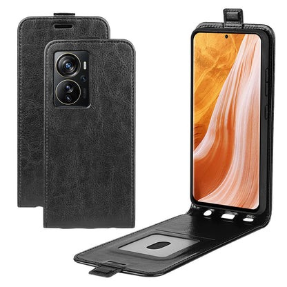 For ZTE Axon 40 Pro 5G Crazy Horse Texture Card Slot PU Leather Phone Cover Vertical Flip Phone Case