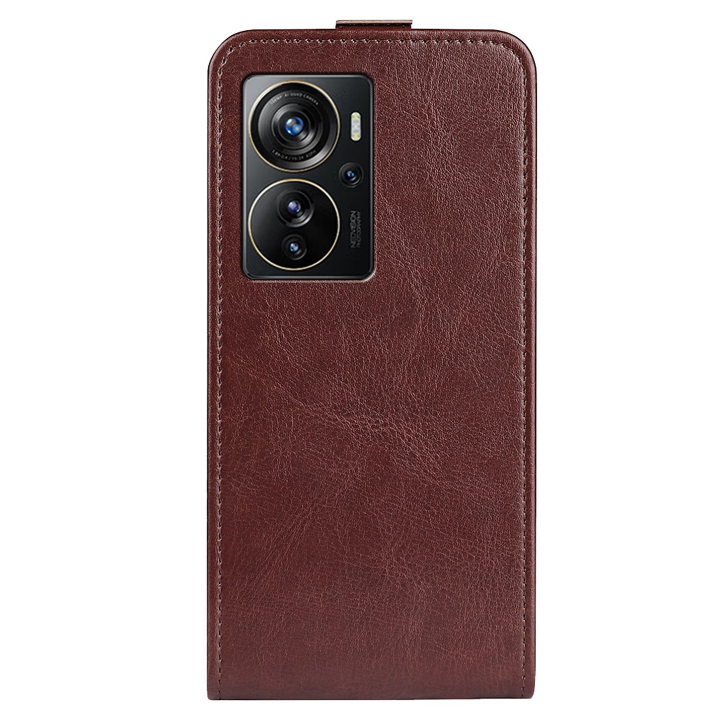 For ZTE Axon 40 Pro 5G Crazy Horse Texture Card Slot PU Leather Phone Cover Vertical Flip Phone Case