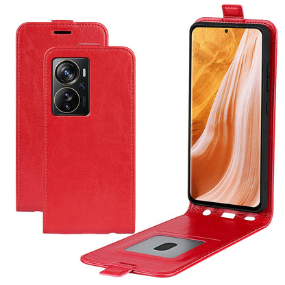 For ZTE Axon 40 Pro 5G Crazy Horse Texture Card Slot PU Leather Phone Cover Vertical Flip Phone Case