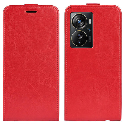 For ZTE Axon 40 Pro 5G Crazy Horse Texture Card Slot PU Leather Phone Cover Vertical Flip Phone Case