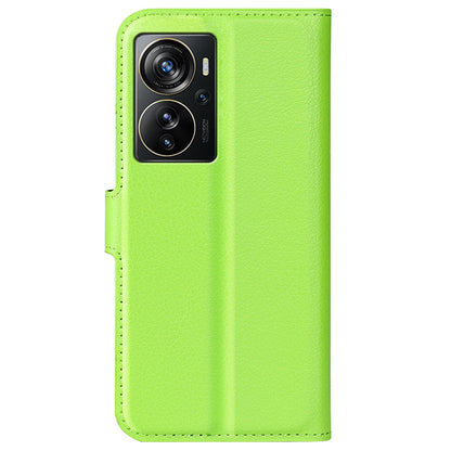 Wallet Phone Case for ZTE Axon 40 Pro 5G, Litchi Texture Stand Case Anti-scratch PU Leather Protective Cover