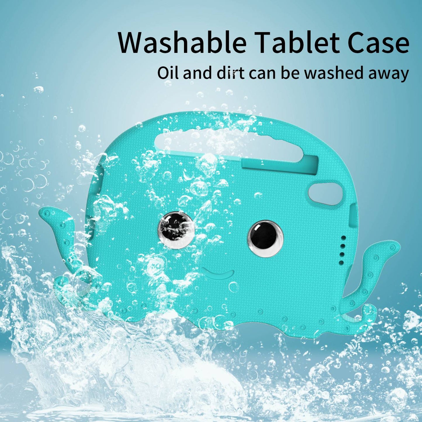 EVA Tablet Case for Lenovo Tab M8 Cute Cartoon Octopus Anti-drop Cover Protective Case with Handle and Shoulder Strap