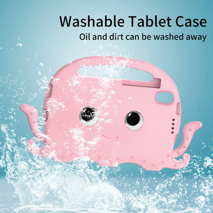 EVA Tablet Case for Lenovo Tab M8 Cute Cartoon Octopus Anti-drop Cover Protective Case with Handle and Shoulder Strap