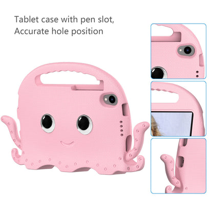 EVA Tablet Case for Lenovo Tab M8 Cute Cartoon Octopus Anti-drop Cover Protective Case with Handle and Shoulder Strap