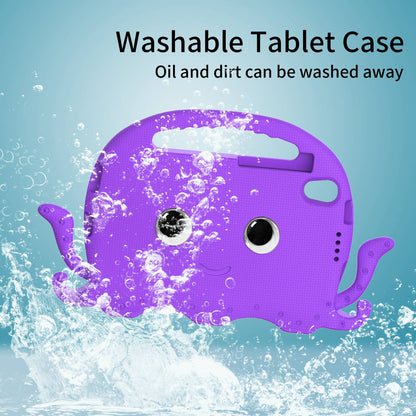 EVA Tablet Case for Lenovo Tab M8 Cute Cartoon Octopus Anti-drop Cover Protective Case with Handle and Shoulder Strap