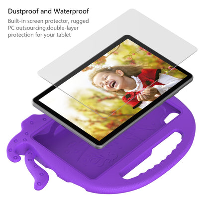 EVA Tablet Case for Lenovo Tab M8 Cute Cartoon Octopus Anti-drop Cover Protective Case with Handle and Shoulder Strap