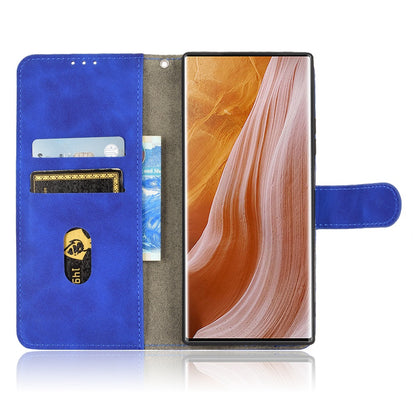 For ZTE Axon 40 Ultra 5G Wallet Phone Case Skin-touch Feeling PU Leather Stand Shockproof Wrist Strap Flip Cover