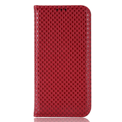 For Alcatel 1B (2022) / TCL 303 Grid Texture Folio Flip PU Leather Stand Case Magnetic Auto-absorbed Cell Phone Wallet Cover