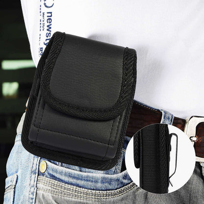 For Samsung Galaxy Z Flip4 5G / Flip3 5G PU Leather Waist Loop Phone Case Belt Clip Magnetic Flip Phone Bag