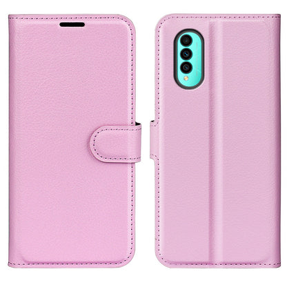 For Wiko T50 4G Litchi Texture Magnetic Clasp PU Leather Stand Phone Case Anti-scratch Wallet Protective Cover