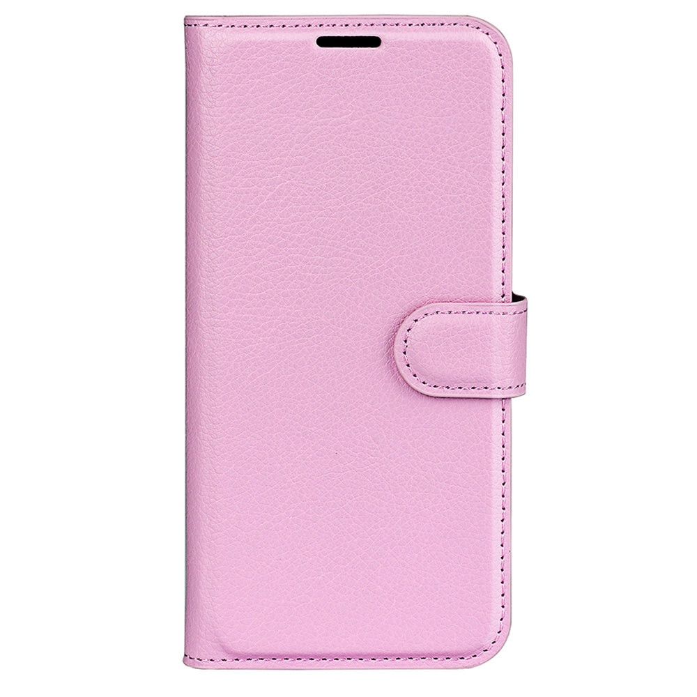 For Wiko T50 4G Litchi Texture Magnetic Clasp PU Leather Stand Phone Case Anti-scratch Wallet Protective Cover