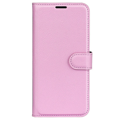 For Wiko T50 4G Litchi Texture Magnetic Clasp PU Leather Stand Phone Case Anti-scratch Wallet Protective Cover