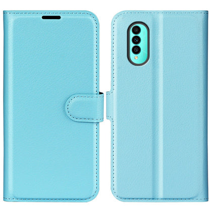 For Wiko T50 4G Litchi Texture Magnetic Clasp PU Leather Stand Phone Case Anti-scratch Wallet Protective Cover