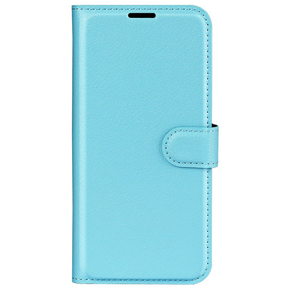 For Wiko T50 4G Litchi Texture Magnetic Clasp PU Leather Stand Phone Case Anti-scratch Wallet Protective Cover