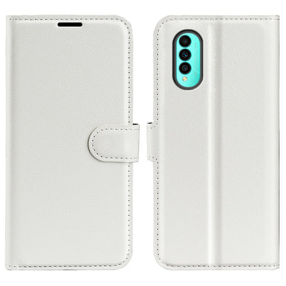 For Wiko T50 4G Litchi Texture Magnetic Clasp PU Leather Stand Phone Case Anti-scratch Wallet Protective Cover