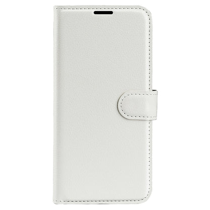 For Wiko T50 4G Litchi Texture Magnetic Clasp PU Leather Stand Phone Case Anti-scratch Wallet Protective Cover