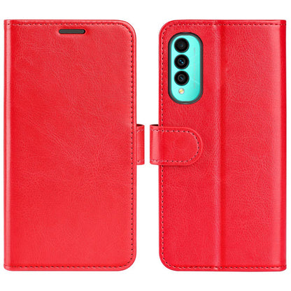 For Wiko T50 4G PU Leather Crazy Horse Texture Protective Cover, Book Style Wallet Stand Magnetic Clasp Phone Case