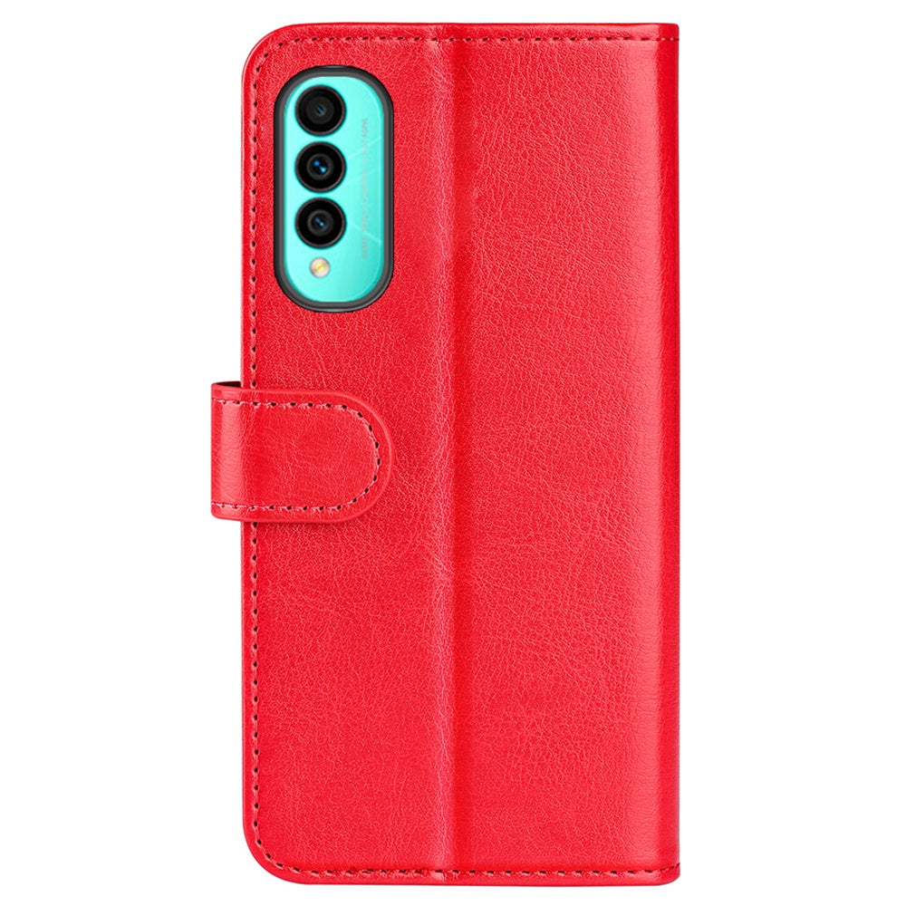 For Wiko T50 4G PU Leather Crazy Horse Texture Protective Cover, Book Style Wallet Stand Magnetic Clasp Phone Case