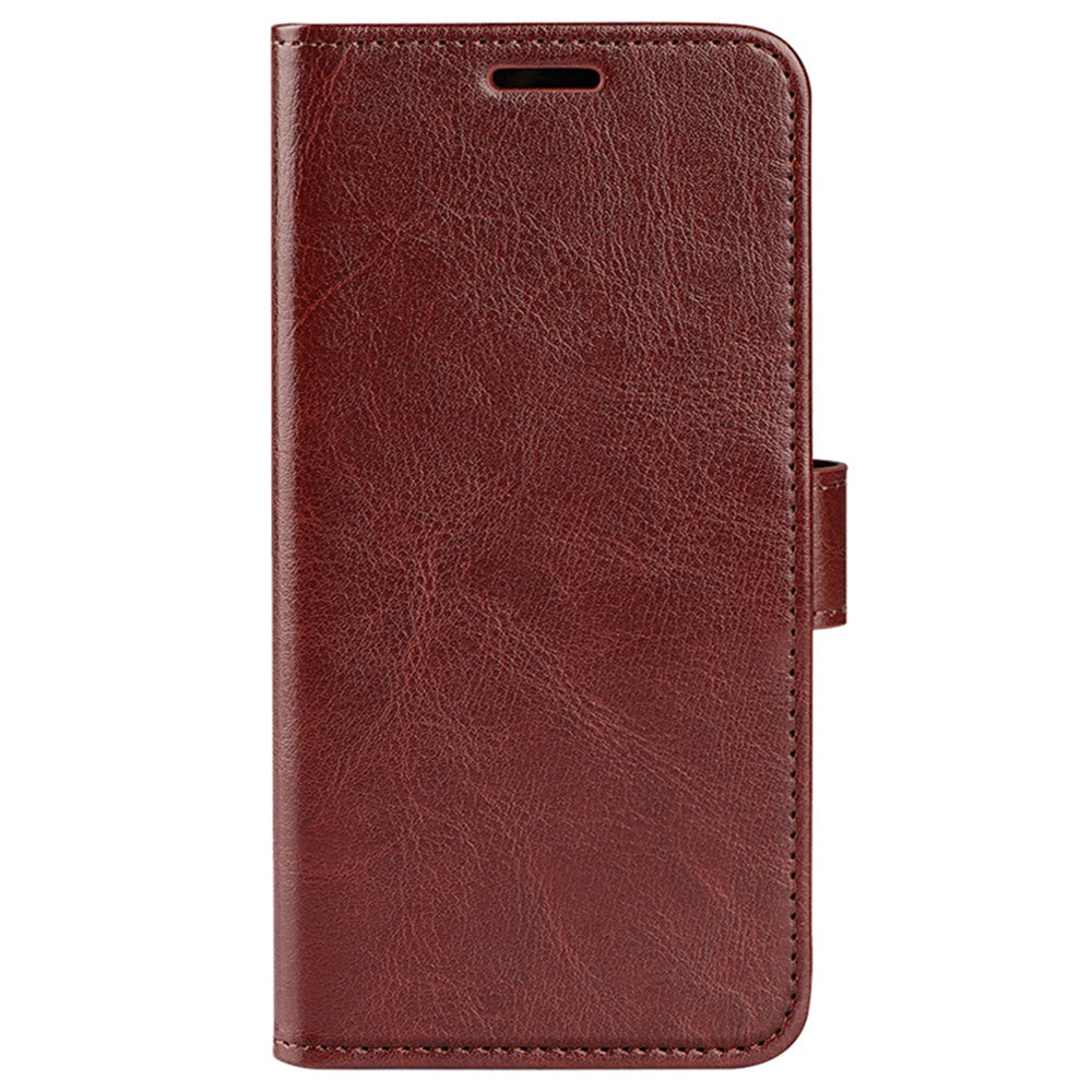 For Wiko T50 4G PU Leather Crazy Horse Texture Protective Cover, Book Style Wallet Stand Magnetic Clasp Phone Case