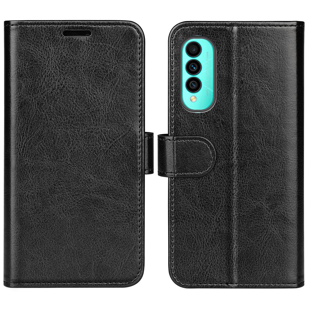 For Wiko T50 4G PU Leather Crazy Horse Texture Protective Cover, Book Style Wallet Stand Magnetic Clasp Phone Case