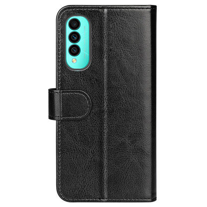 For Wiko T50 4G PU Leather Crazy Horse Texture Protective Cover, Book Style Wallet Stand Magnetic Clasp Phone Case