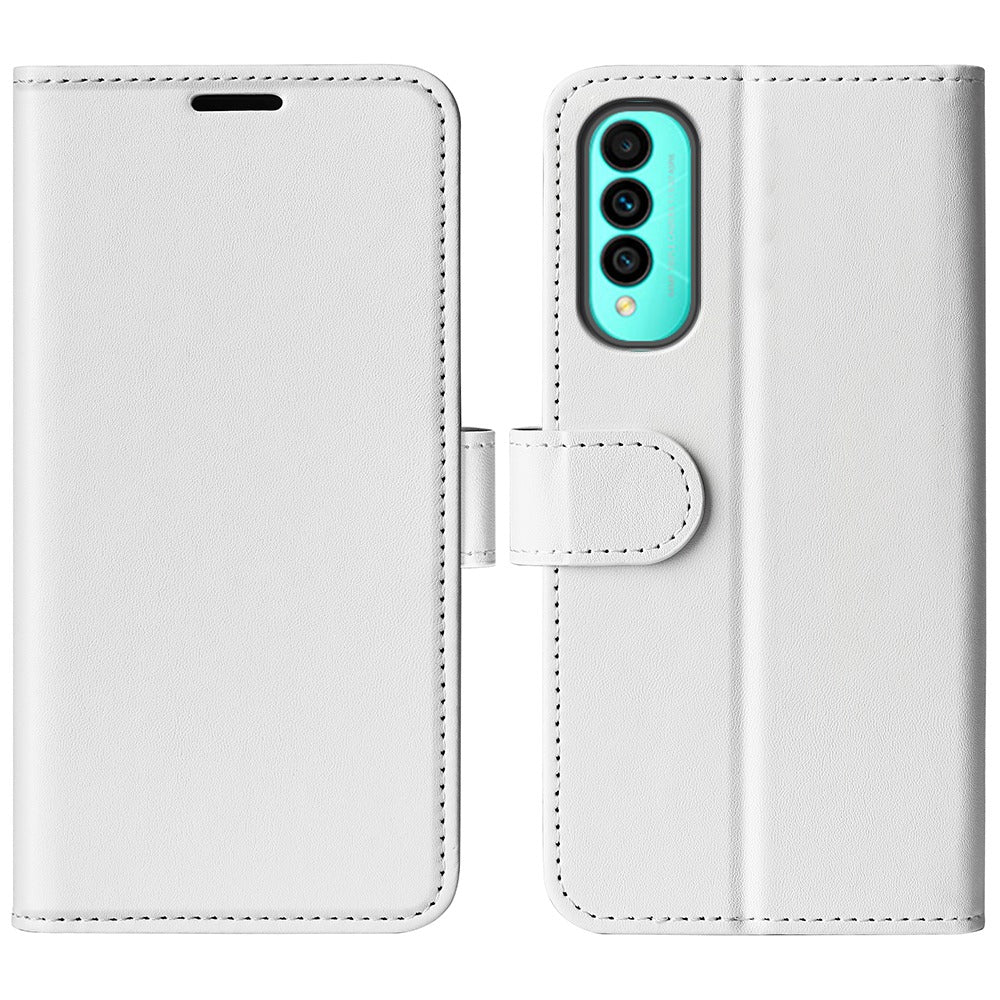 For Wiko T50 4G PU Leather Crazy Horse Texture Protective Cover, Book Style Wallet Stand Magnetic Clasp Phone Case